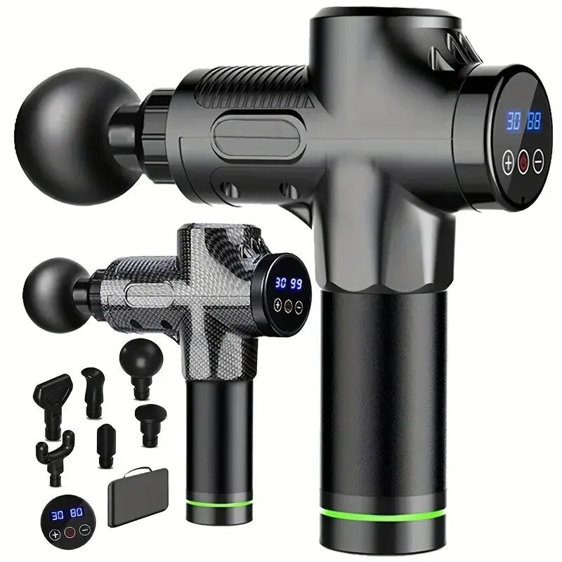 Deep Muscle Massage Gun Electric Percussion Pistol Massager for Body Neck Back Leg Fitness Tool 30 Levels