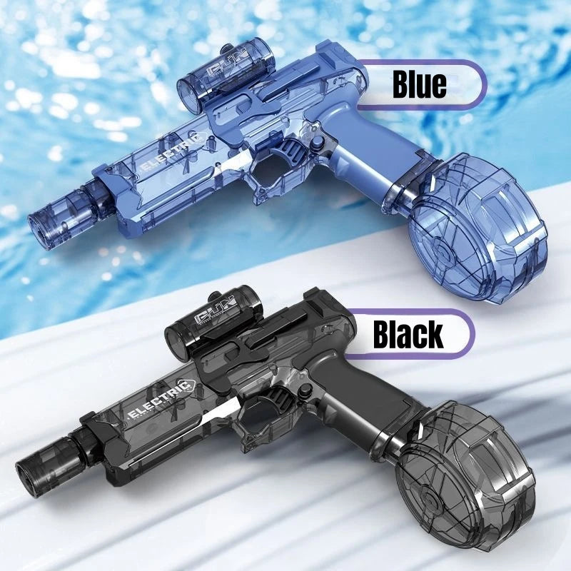 Electric Water Gun Pulse Water Gun Self-Integrated Automatic Water-Absorbing Large-Capacity Lighting Children'S Water Gun Toys